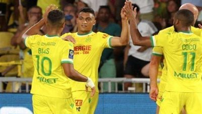 بهدف مصطفى محمد.. نانت يتعادل في الشوط الأول مع مارسيليا