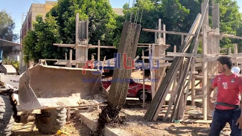 إزالة 5 تعديات على مساحة 1120 مترًا في البحيرة