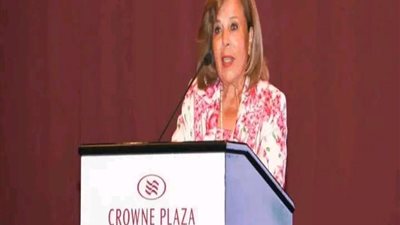 مشيرة خطاب في مؤتمر دولي بالبحرين: التهديدات البيئية من اخطر التحديات التي تواجه حقوق الانسان