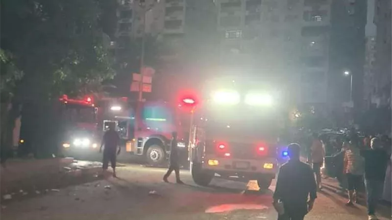 حريق شقة يتسبب في إصابة شخص بالشيخ زايد