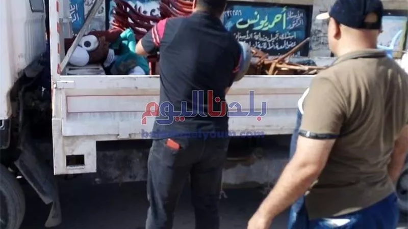رفع 220 اشغال طريق مخالف بمركزي دمنهور وأبوحمص