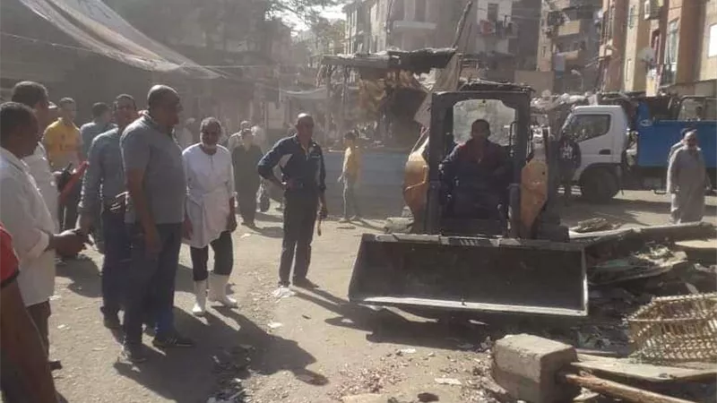 إزالة 723 حالة إشغال طريق في حملة بالبحيرة