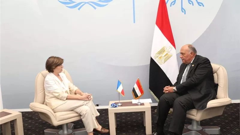 سامح شكري: العلاقات الاقتصادية مع فرنسا مميزة وحجم الاستثمار كبير