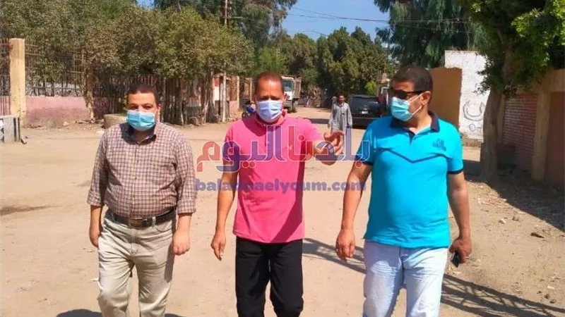 رئيس مدينة أشمون يتفقد مشروعات حياه كريمة برمله الإنجب