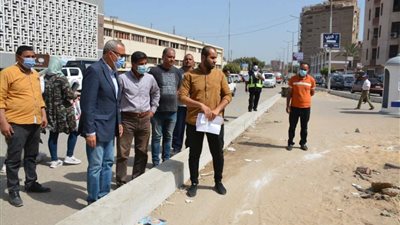 محافظ القليوبية يتابع أعمال تطوير ميدان المحطة بمدينة بنها