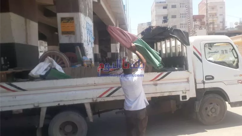 رفع 626 إشغال طريق مخالف في 3 مراكز بالبحيرة