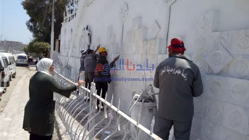استمرار متابعة الأعمال الميدانية بمدينة أشمون بالمنوفية