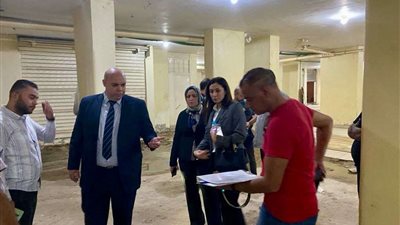 النيابة الإدارية تعاين موقع حريق مصنع للمجسمات المعمارية بمدينة نصر