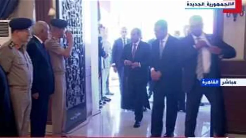 عاجل |الرئيس السيسى يصل مقر احتفالية الأوقاف بذكرى المولد النبوى