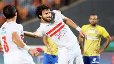 تغريم واستبعاد محمود علاء لاعب الزمالك بعد تعديه على أوسوريو بألفاظ خارجة