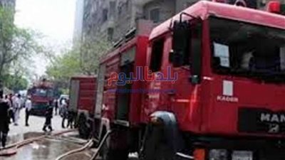 انتداب المعمل الجنائي لمعاينة حريق داخل أحد المحال التجارية بحدائق القبة