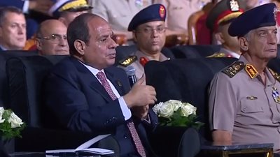 عاجل| الرئيس السيسي: القضية لم تبدأ فى 73 ولكن فى أعقاب الضربة |شاهد