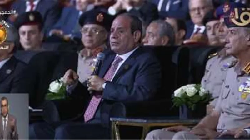 عاجل| الرئيس السيسي: كان بيتقال مصر تحتاج لـ50 سنة لإعادة بناء جيشها الذى تم تدميره