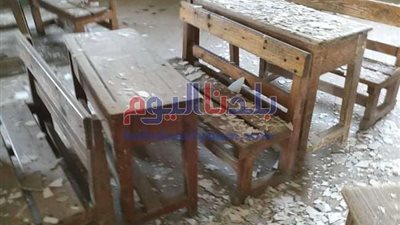 بدء التحقيق فى واقعة حريق مدرسة بالمحلة