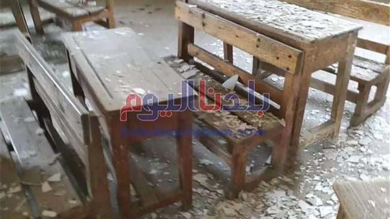 بدء التحقيق فى واقعة حريق مدرسة بالمحلة