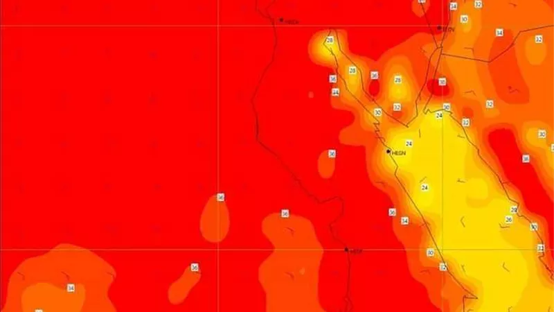 الأرصاد الجوية تكسف درجات الحرارة خلال الـ 6 أيام المقبلة