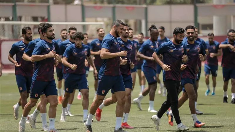 تدريبات استشفائية للاعبي الأهلي للمشاركين في مباراة بيراميدز
