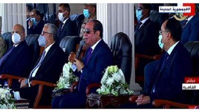 السيسي يفتتح قاعدة ٣ يوليو البحرية بمنطقة جرجوب علي الساحل الشمالي الغربي اليوم