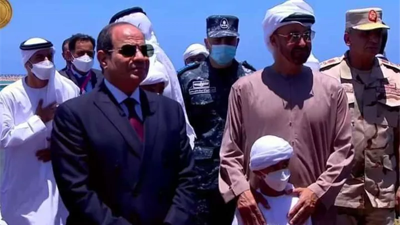 ولي عهد أبو ظبي يهنئ الرئيس السيسي بافتتاح قاعدة 3 يوليو البحرية