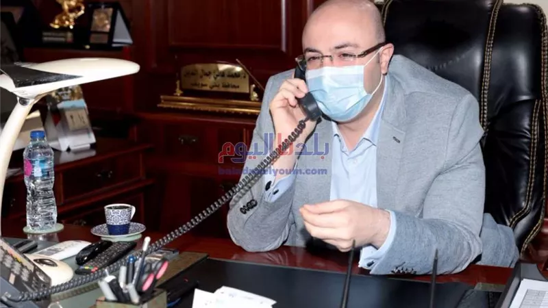 محافظ بني سويف يطمئن على الحالة الصحية لمعلمة من أسوان