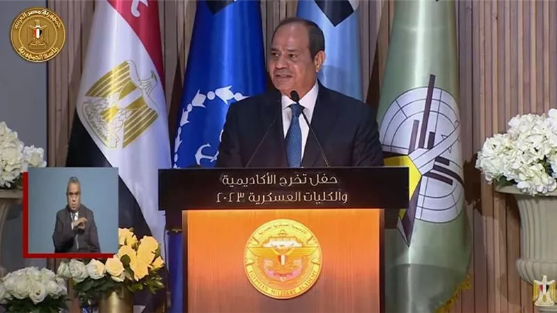 الرئيس السيسي: نأمل أن تعلو أصوات السلام لتكف صرخات الأطفال وبكاء الأرامل