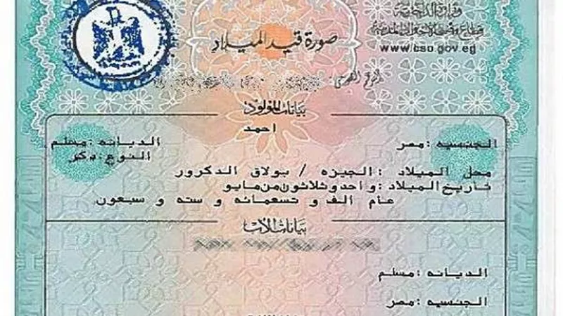 أسهل طريقة لـ استخراج شهادة ميلاد