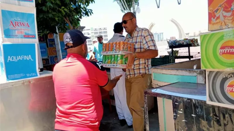 رفع 307 حالة إشغال طريق مخالفة بمركزي دمنهور وأبو حمص بالبحيرة