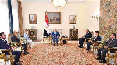 السيسي يستقبل 