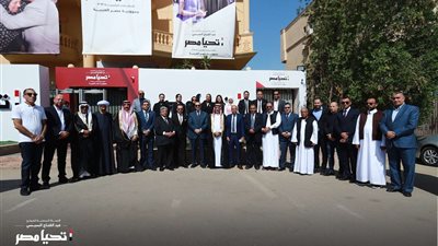 حملة الرئيس السيسي تستقبل وفداً من نقابة عمال النقل البري