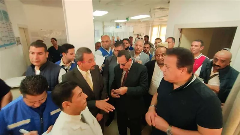 وزير الصحة في جولة داخل مستشفيات شمال سيناء لاستقبال الجرحى الفلسطينيين