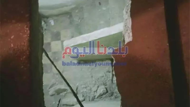 تشكيل لجنة لمعاينة العقار المنهار جزئيا بالمحلة (صور)