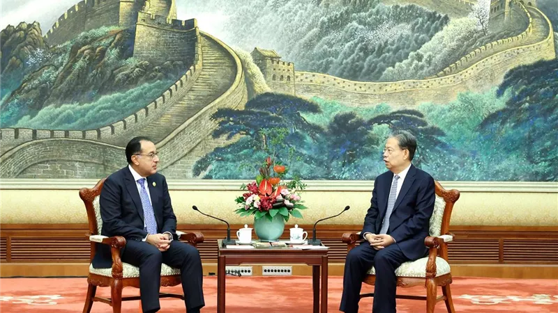 رئيس الوزراء يلتقي رئيس اللجنة الدائمة للمجلس الوطني لنواب الشعب الصيني