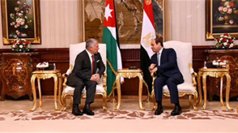 بعد قليل.. السيسي يلتقي العاهل الأردني بالقاهرة