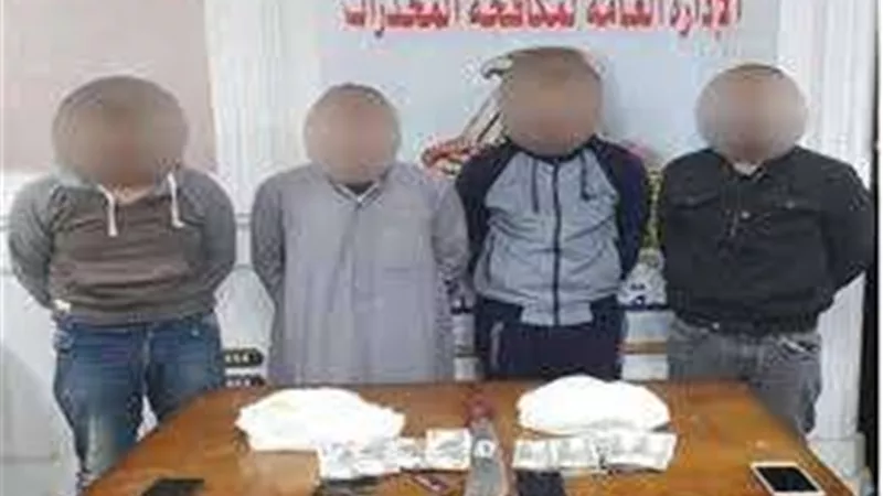 هيروين وحشيش.. ضبط 4 أشخاص بتهمة تجارة المخدرات بالدقهلية