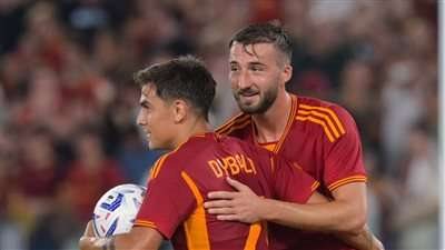 نهاية الشوط الأول.. روما يتقدم على سلافيا براغ في الدوري الأوروبي