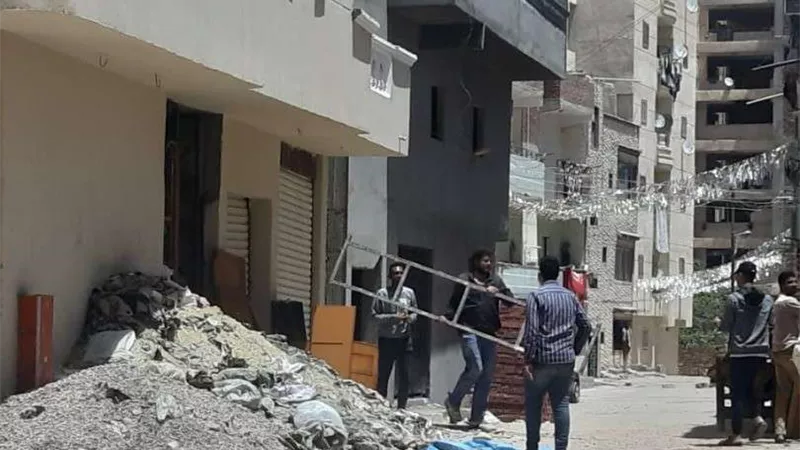 الجيزة تزيل 14 حالة بناء مخالف بالبدرشين والعياط وأوسيم