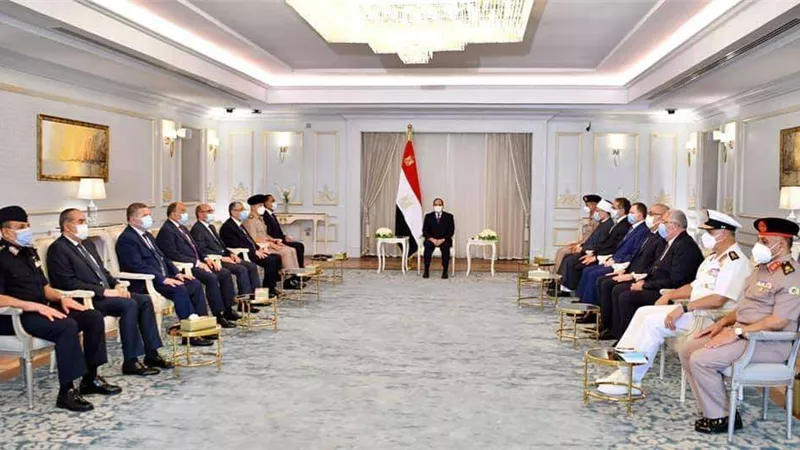 اجتماع للرئيس السيسي بمدينة العلمين الجديدة