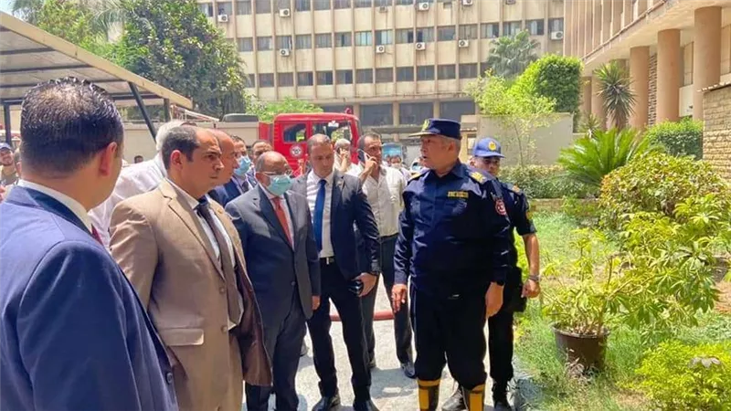 بالصور | السيطرة علي حريق محدود في مدخل 