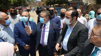 بطول 16 كم.. محافظ المنوفية يتفقد محور 