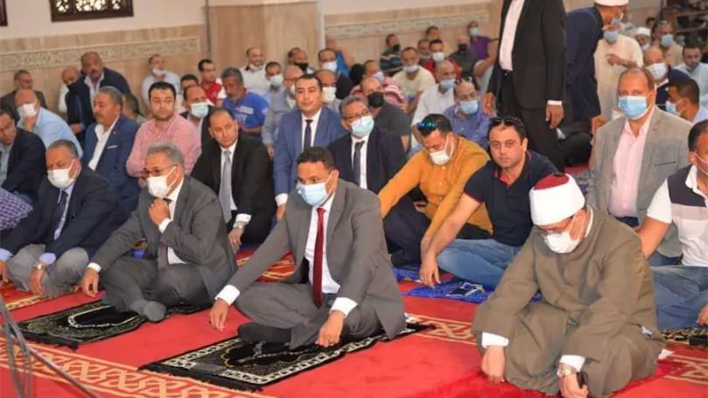 بالصور| محافظ الدقهلية ووزير الأوقاف يفتتحان مسجد الشيخ عبيد نبروه بتكلفة 18 مليون جنيه