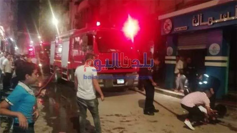 تفحم محتويات مصنع أصباغ في حريق هائل بالقليوبية