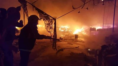 السيطرة على حريق شب داخل مخزن مستشفى التأمين الصحي في المنصورة