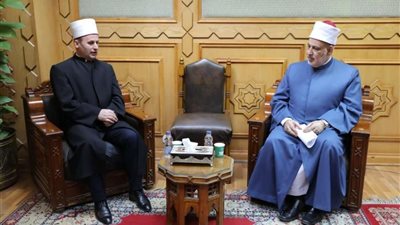 وكيل الأزهر يستقبل رئيس المشيخة الإسلامية بألبانيا لبحث التعاون المشترك