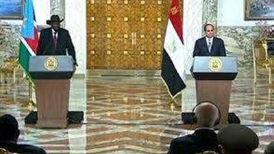 بث مباشر.. مؤتمر صحفي للرئيس السيسي ورئيس جنوب السودان بقصر الاتحادية