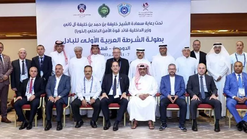 بالصور | البعثة الرياضية بوزارة الداخلية تفوز بالمركزين الأول والثاني ببطولة الشرطة العربية للبادل