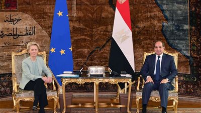الرئيس السيسي يستقبل رئيسة مفوضية الاتحاد الأوروبي