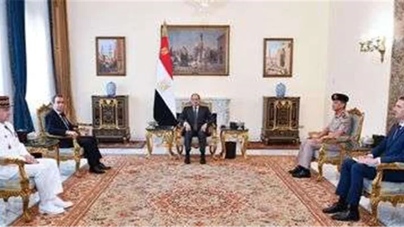 السيسي يلتقي مع وزير القوات المسلحة الفرنسي