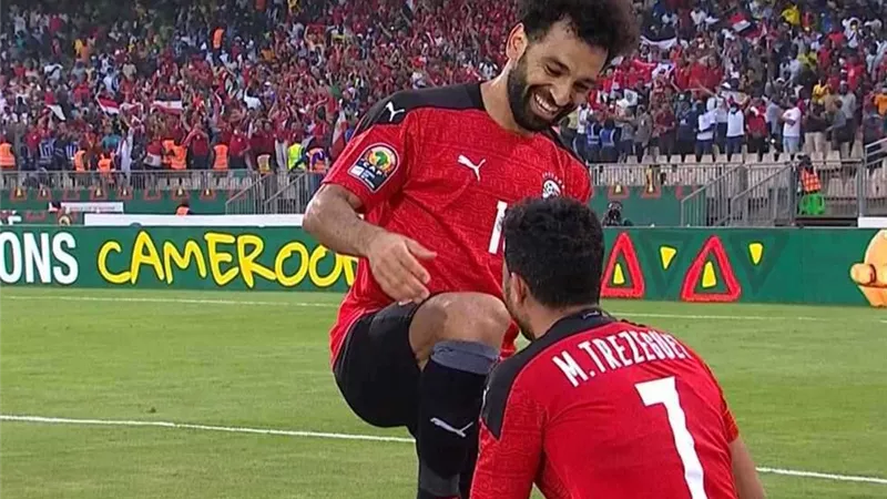 الهاتريك.. صلاح يسجل الهدف الثالث لمصر في مباراة جيبوتي