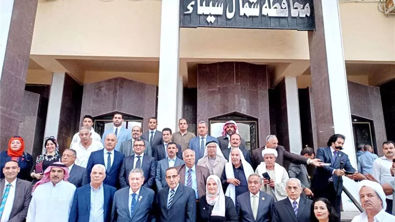 محافظ شمال سيناء يستقبل وفد حزب المؤتمر لدعم 