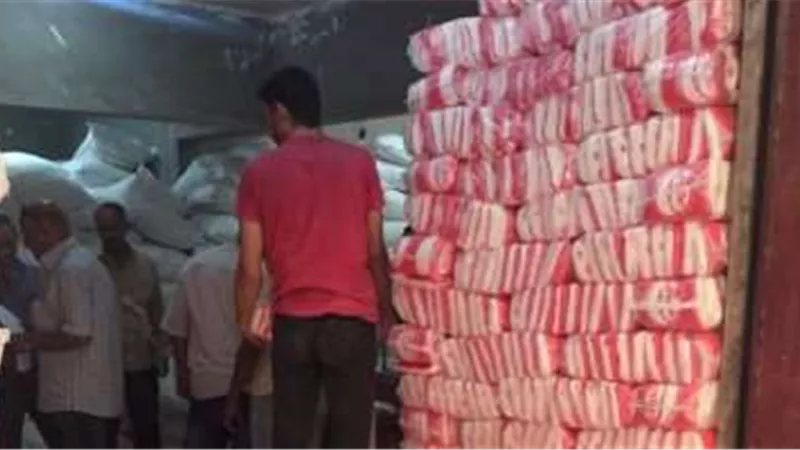 القبض على تاجرين بحوزتهما 9 طن أرز و10 سكر مُدعم بالمنيا